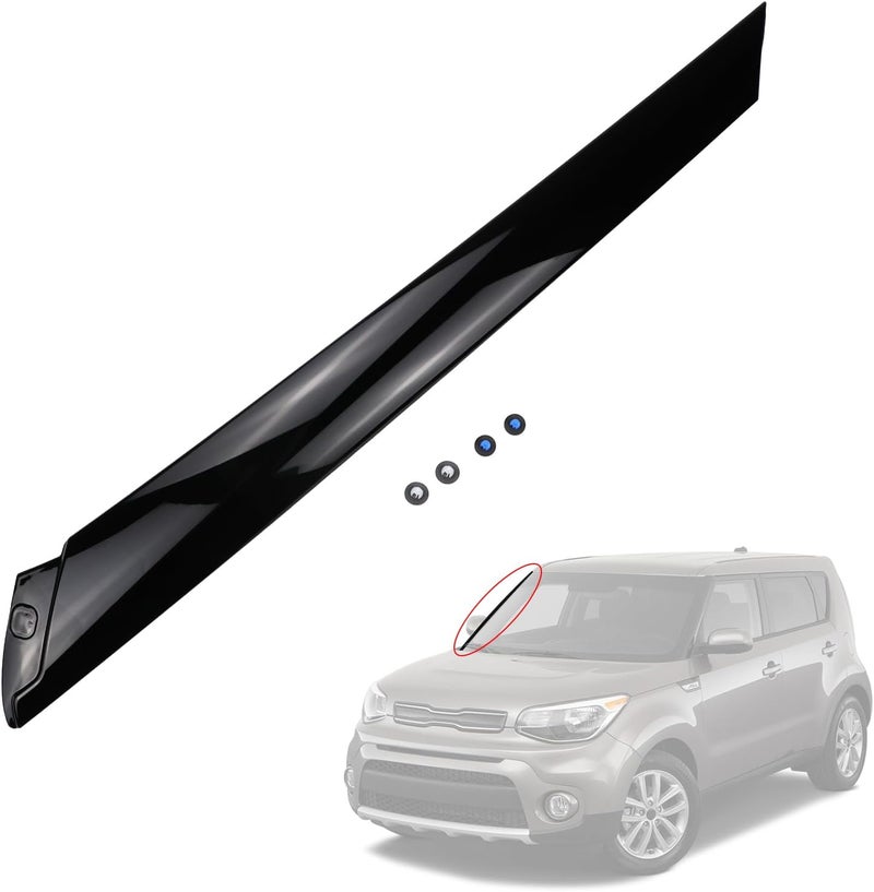 USTAR 86180-B2000 Windshield A Pillar Trim Molding Panel Cover Compatible with Kia Soul 2014-2019 Fit Front Right Side - Image 1
